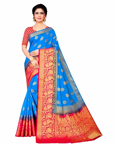 Neerav Exports Banarasi Silk Jacquard Saree-1