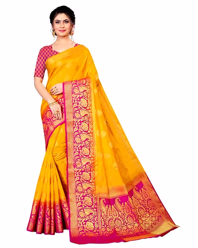 Neerav Exports Banarasi Silk Jacquard Saree-2