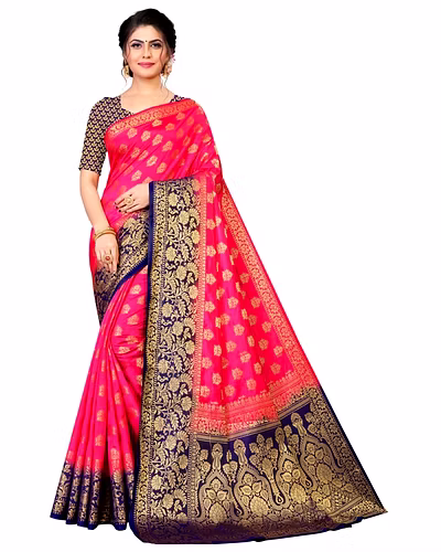 Neerav Exports Banarasi Silk Jacquard Saree-2