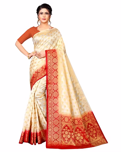 Neerav Exports Banarasi Silk Jacquard Saree-2