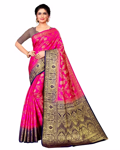 Neerav Exports Banarasi Silk Jacquard Saree-4