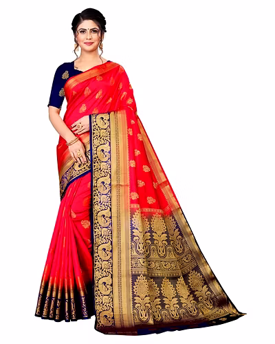 Neerav Exports Banarasi Silk Jacquard Saree-3