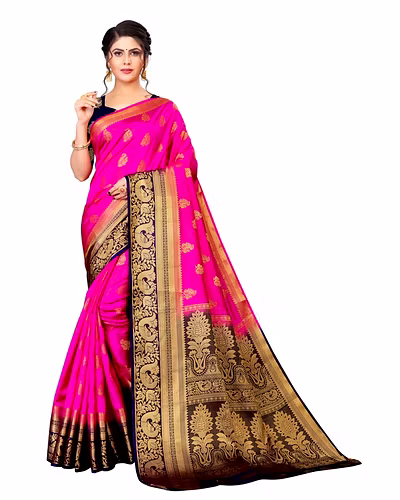 Neerav Exports Banarasi Silk Jacquard Saree-2