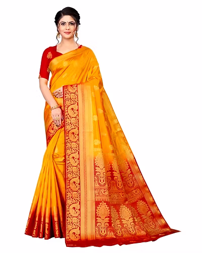 Neerav Exports Banarasi Silk Jacquard Saree-1