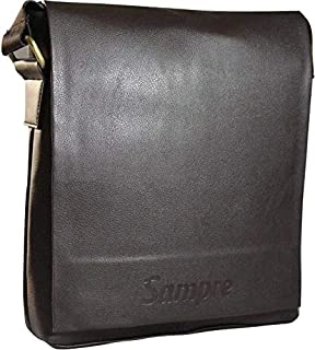 SPHINX Artificial Leather Long flap Cross-body Regular Sling Bag for men/boys - Dark Brown (L x B x H: 25 x 22 x 7 cm)-6529350