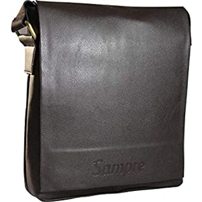 SPHINX Artificial Leather Long flap Cross-body Regular Sling Bag for men/boys - Dark Brown (L x B x H: 25 x 22 x 7 cm)