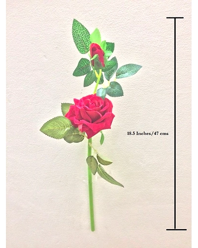 SPHINX® Artificial Roses for Floral Arrangements/Decoration/Gifting- (Red, 1)-1