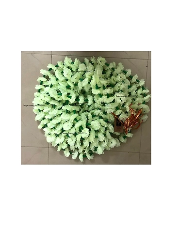SPHINX Artificial Marigold Flowers Garlands (Off White Greenish, 6 Pieces)-1