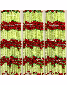 SPHINX Artificial Jasmine Flower Garland (Multicolour, 12 Pieces)