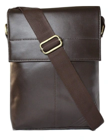 SPHINX Regular Cross-Body Sling Bag for Men/Boys (L x B x H: 25 x 22 x 7 cm)- (Darkest Brown (DB2))