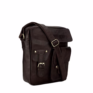 SPHINX Men's 100% Leather Regular Cross-Body Sling Bag (TAN, 25 x 22 x 7 cm)