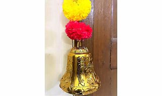 Sphinx Artificial Marigold Fluffy Flowers Triple line Door toran Set/Door hangings (Approx 100 x 152 cms) - (Yellow and Red)