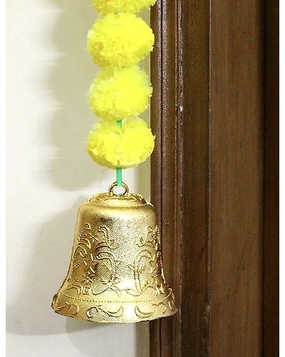 SPHINX Artificial Marigold Fluffy Flowers Garlands Door Toran /door Hangings (yellow, 1 Piece)-3