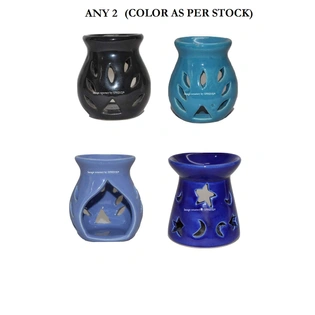 SPHINX Ceramic Diffuser/Aroma Oil Burner/Visarak Set of 2 (Color as per Stock)