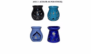 SPHINX Ceramic Diffuser/Aroma Oil Burner/Visarak Set of 2 (Color as per Stock)