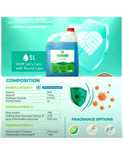 Solvex hand sanitizer-Number