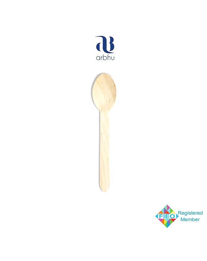 140mm Birchwood Spoon-1048
