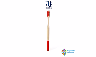 195mm Round Bamboo ToothBrush