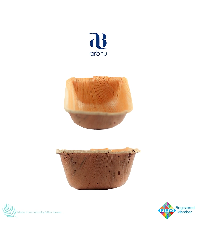 2.5&quot; Square Palm Leaf Bowls-1