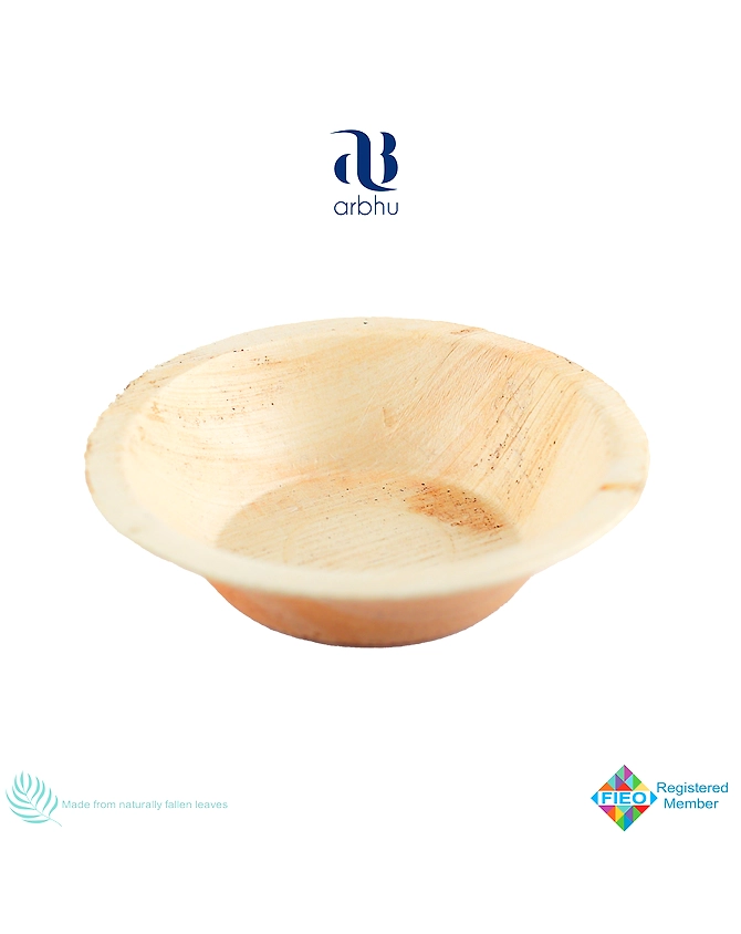 5.5&quot; Round Palm Leafs Bowls-2