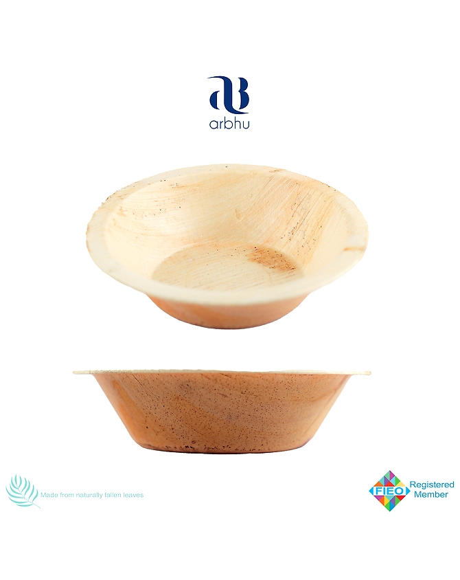 5.5&quot; Round Palm Leafs Bowls-1