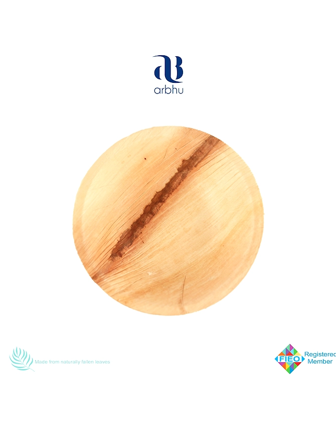 3&quot; Round Palm Leaf Bowl-2