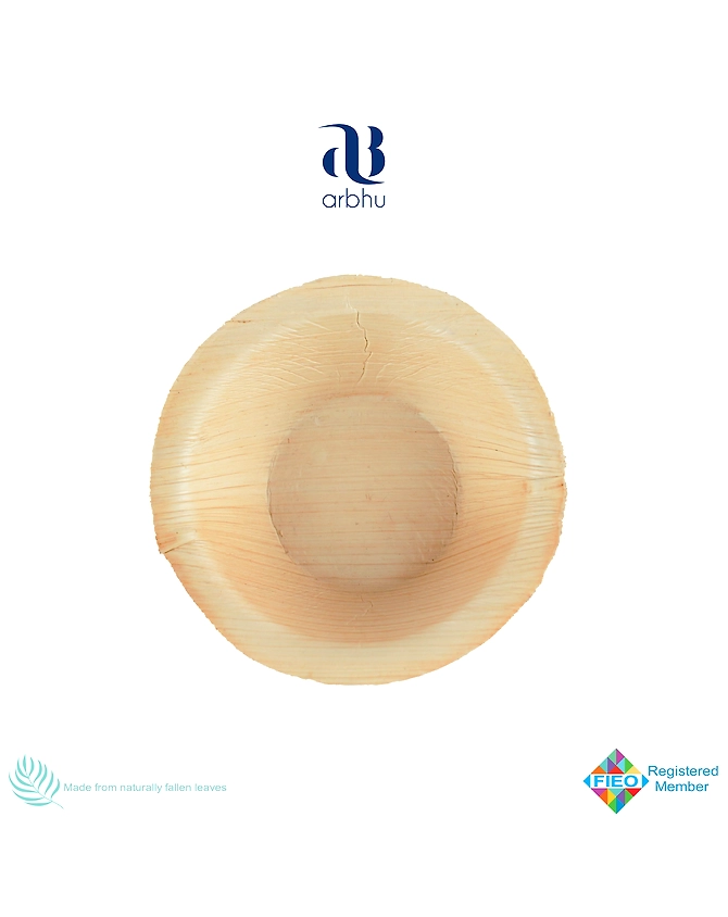 2.5&quot; Round Palm Leafs Bowls-2