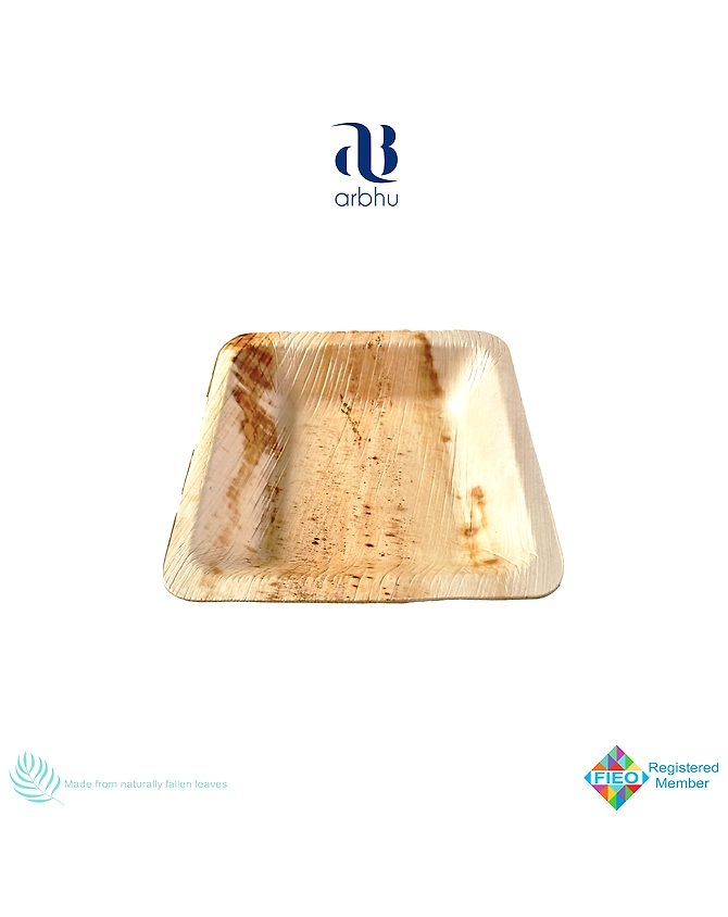 5&quot; Square Palm Leaf Bowl-1