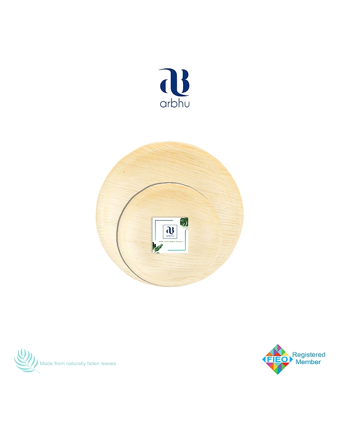 5&quot; Round Palm Leaf Plate-1019