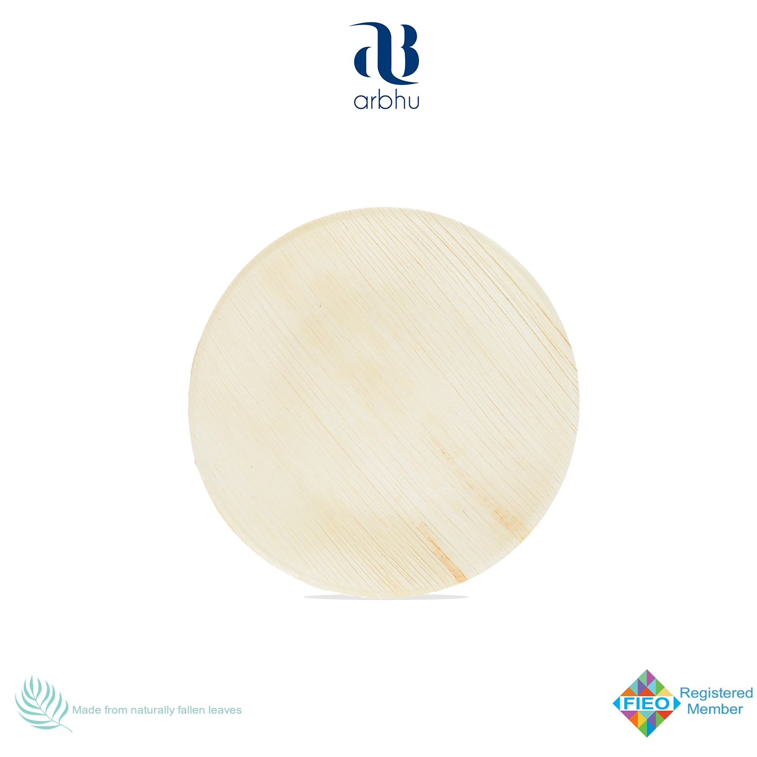 3.5&quot; Round Palm Leaf Plate-2