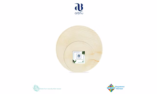 3" Round Palm Leaf Plate