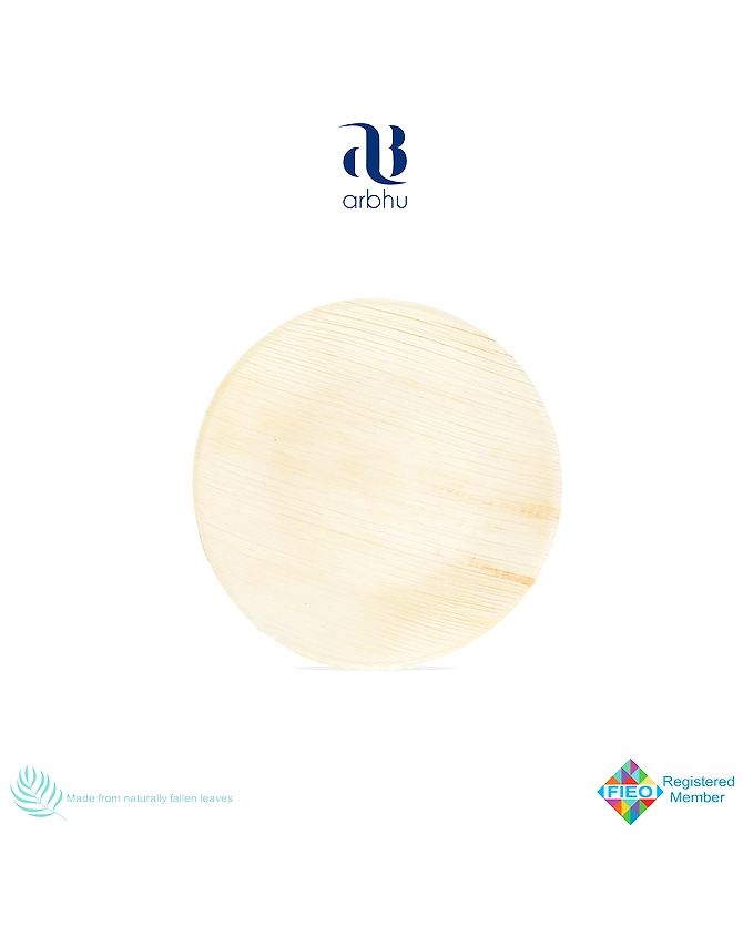 3&quot; Round Palm Leaf Plate-2