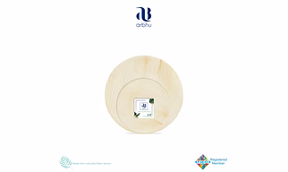 2.5" Round Palm Leaf Plate