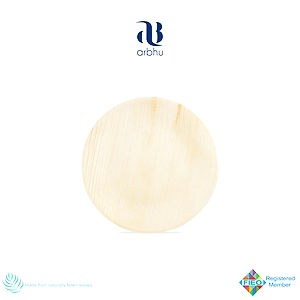 2.5" Round Palm Leaf Plate