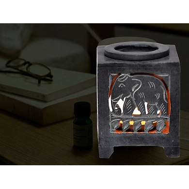 &quot;Mahalaya&quot; Stone Carved Aroma Diffuser-Mahalaya_Aroma_Diffuser