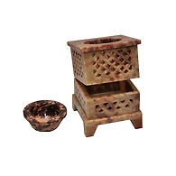 "Jaali" Stone Carved Aroma Diffuser