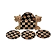 &quot;Bahurupa&quot; Checkered Stone 6 Piece Coaster Set-1-sm