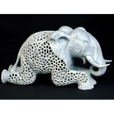 &quot;Yugmaka&quot; Stone Carved Pair of Art Sculptures-1