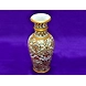 &quot;Suvarna&quot; Marble Hand Painted Kundan Vase-1-sm