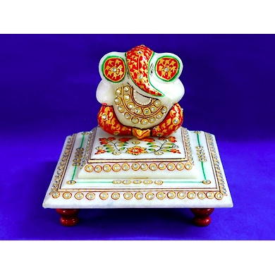 &quot;Muktidaya&quot; Marble Ganesha Idol Set-Muktidaya_Idol_Set