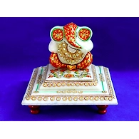 "Muktidaya" Marble Ganesha Idol Set
