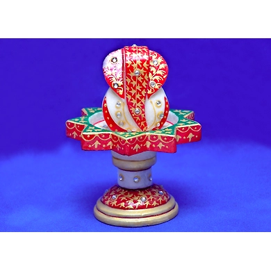 &quot;Ud-danda&quot; Marble Ganesha Idol Set-Ud-danda_Idol_Set