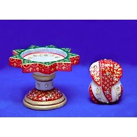 &quot;Ud-danda&quot; Marble Ganesha Idol Set