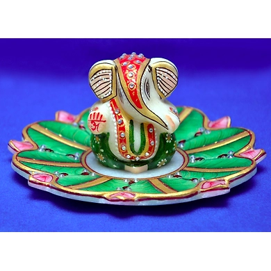 &quot;Lambodaraya&quot; Marble Ganesha Idol Set-Lambodaraya_Idol_Set