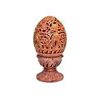 &quot;Dimbha&quot; Stone Carved Lamp Shade