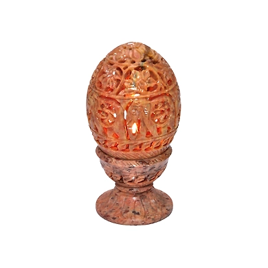 &quot;Dimbha&quot; Stone Carved Lamp Shade-DimbhaLamp_Shade