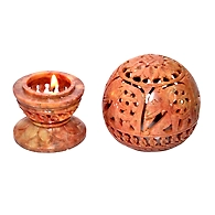 &quot;Mekhala&quot; Stone Carved Lamp Shade