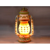 &quot;Neyadeepa&quot; Marble Carved Lamp Shade
