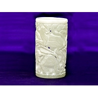 "Vikala" Marble Carved Pen Stand