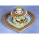 &quot;Hridaya&quot; Marble Hand Painted Kundan Platter-Hridaya_Kundan_Platter-sm